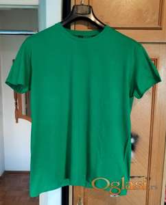Majica jednobojna zelena pamučna, nijansa Kelly Green